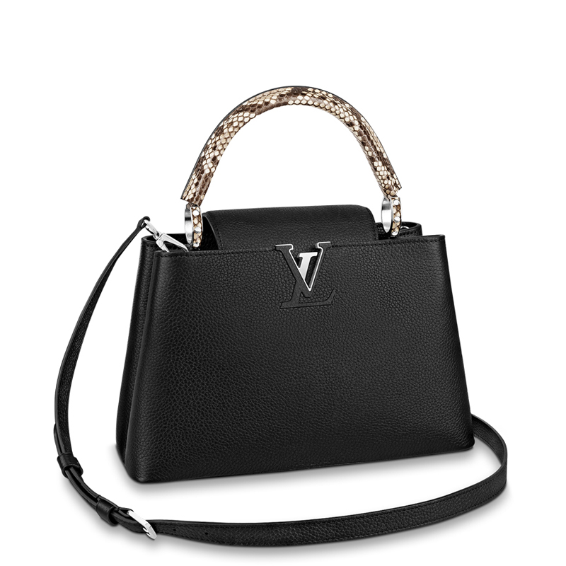 Louis Vuitton CAPUCINES MM  Handbag N92800 Black